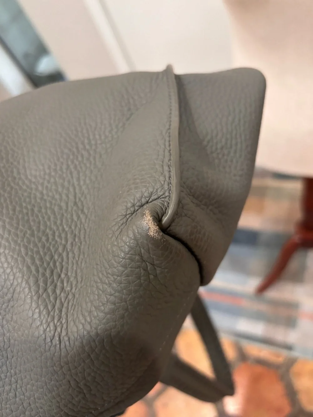 AllSaints Taupe Leather Convertible Backpack Tote